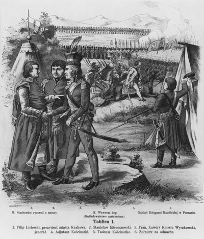 Die Armee von Tadeusz Kosciuszko, 1794 von Polish School